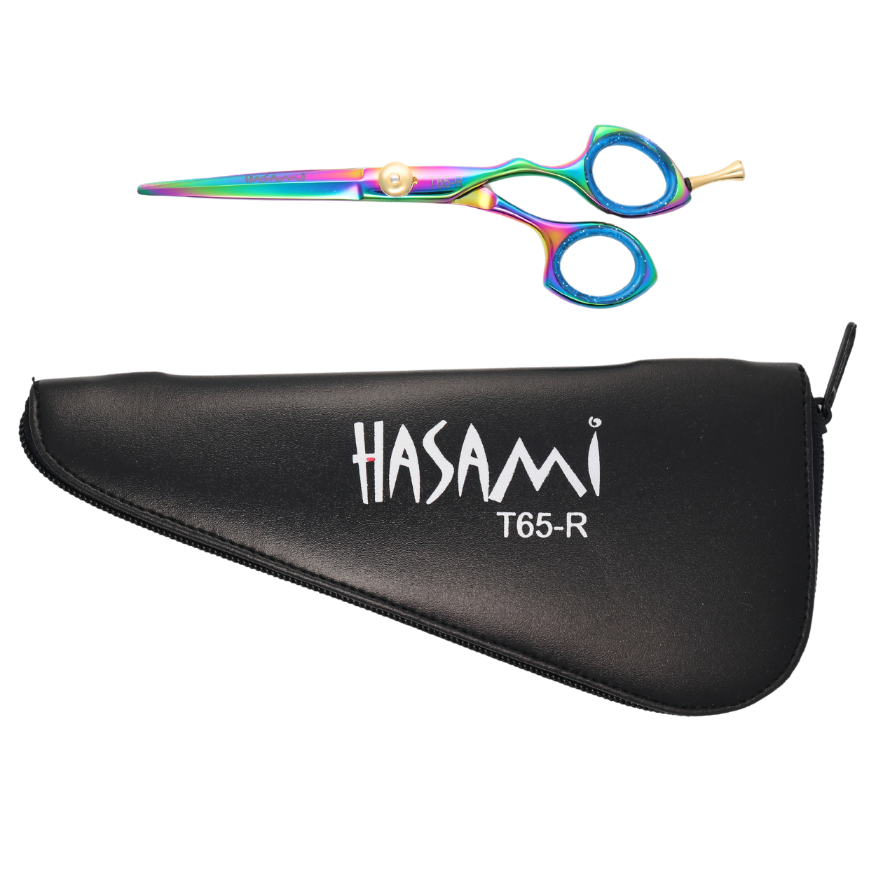 Professional 6 Inch Hair Cutting Scissors - Titanium Coated T65R - Sharp Styling Shears for Salon & Home Use | Perfect for Hairdressers, Barbers & DIY Haircuts