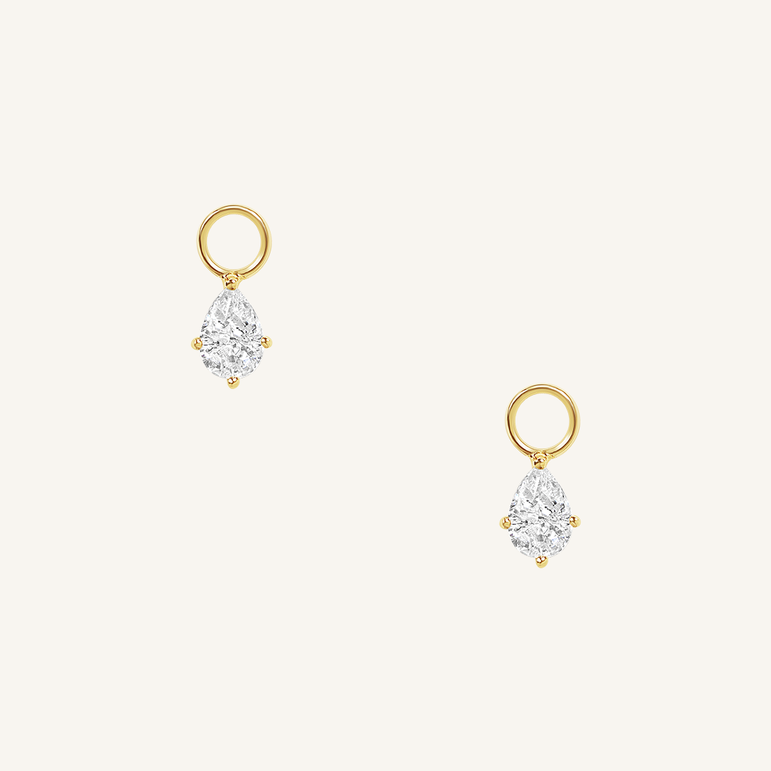 Axial Hoop Charm Earrings Set of 2 - Sterling Silver Minimalist Dainty Hoops for Women - Perfect for Everyday Wear, Date Night & Gifts