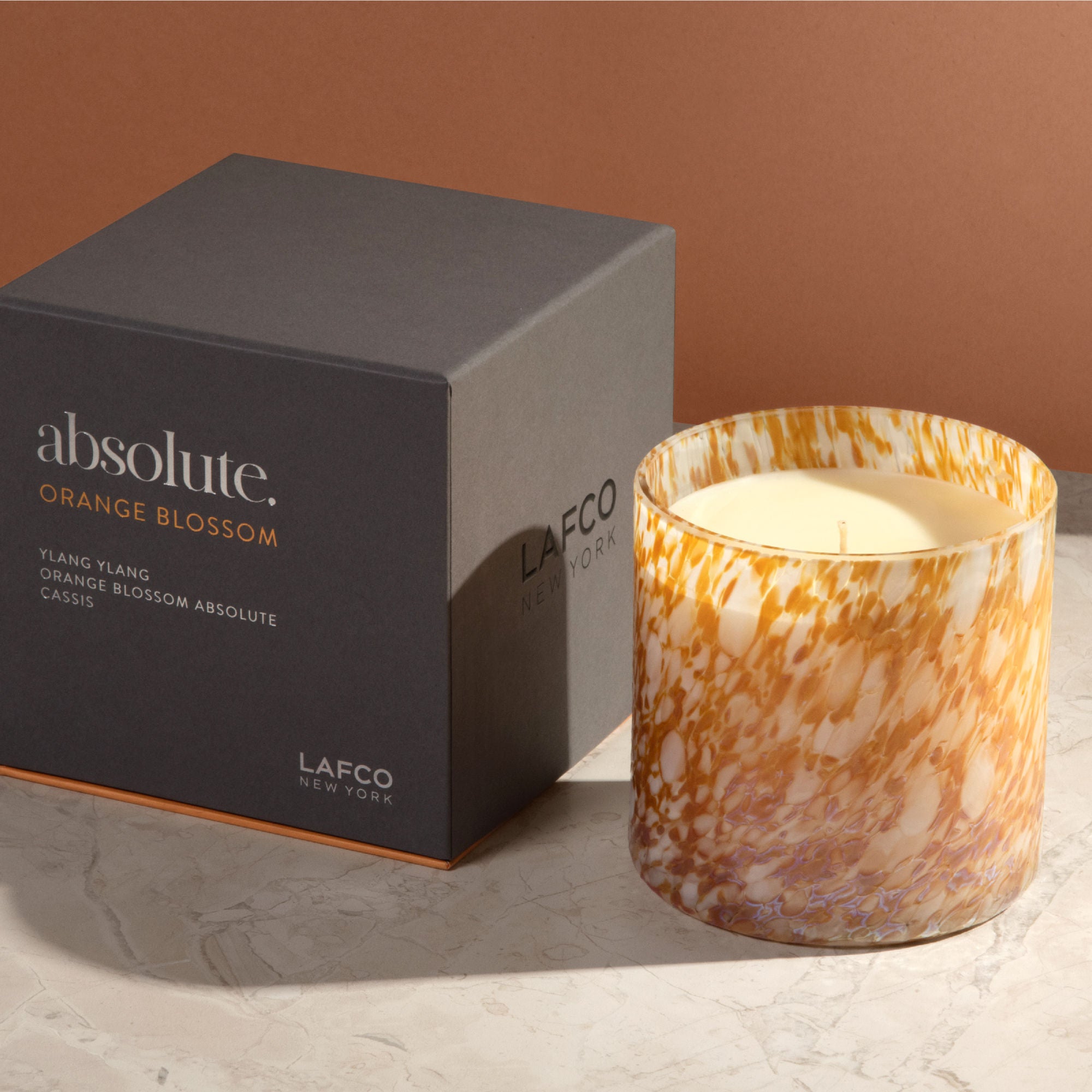 Absolute Orange Blossom Scented Candle - Natural Soy Wax Aromatherapy Candle for Home, Spa & Relaxation | Perfect for Bedroom, Bathroom & Meditation