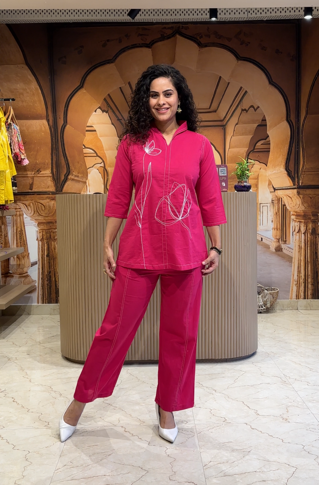Bruno Mars Pink Outfit Set for Women - Stylish Two-Piece Coord Set for Concerts, Parties & Casual Wear