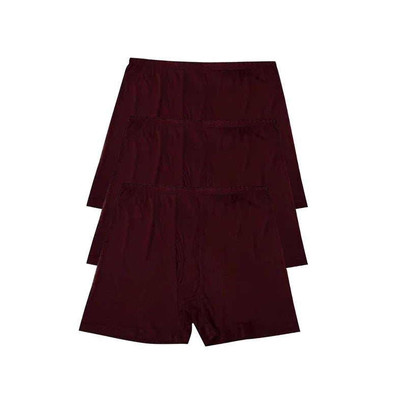 3 Pack Stretchable Soft Silk Boxer Shorts for Men - Breathable & Comfortable Underwear for Sleep, Lounge & Everyday Wear