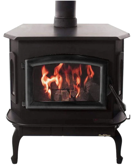 Buck Stove Model 81 - 2,700 sq. ft. Non-Catalytic Wood Burning Stove with Glass Door | EPA Certified for Clean Burning | Perfect for Cabins, Homes & Outdoor Heating