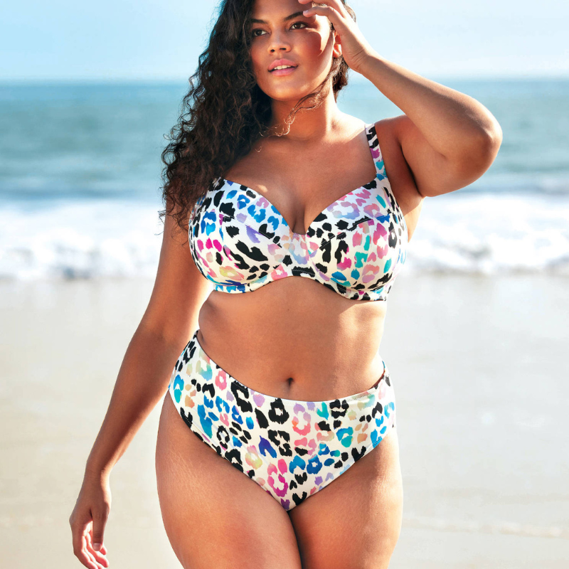 Elomi Party Bay Bikini Brief - Sexy High Waist Panties for Women, Comfortable Lace Underwear, Plus Size Briefs for Daily Wear & Special Occasions