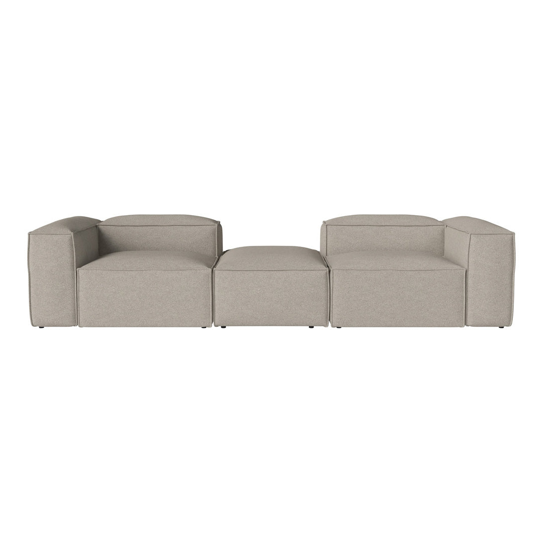 Cosima 2 Small Modular Sectional Sofa with Removable Pouf - Perfect for Small Living Rooms, Apartments & Cozy Spaces