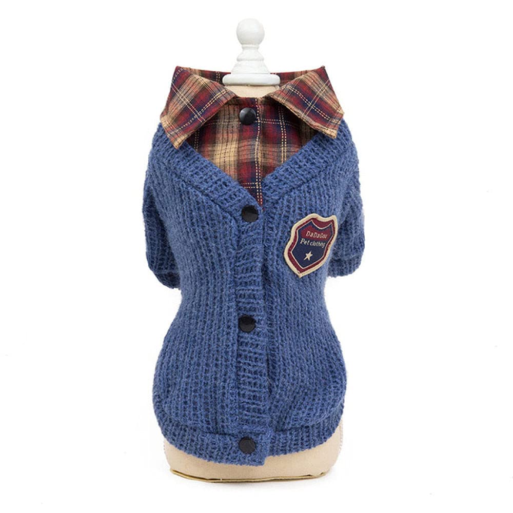 HUANSUN Soft Knitted Dog Sweater for Small & Medium Dogs - Warm Pet Coat for Winter, Perfect for Indoor & Outdoor Activities