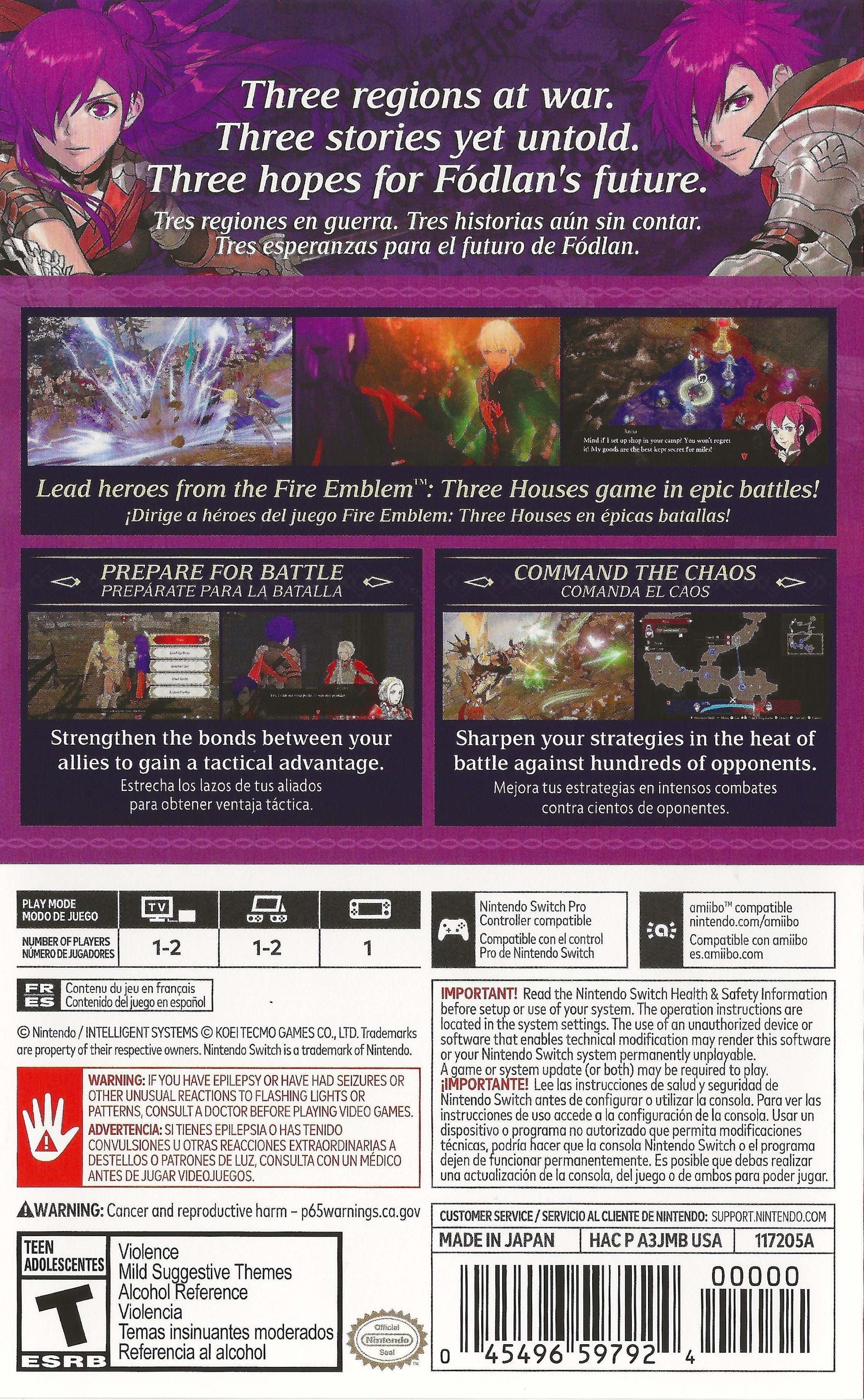 Fire Emblem Warriors: Three Hopes - Nintendo Switch Action RPG Game | Dynasty Warriors-Style Hack & Slash | Engage in Epic Battles & Character Development | Perfect for Fans of Strategy and Action Games