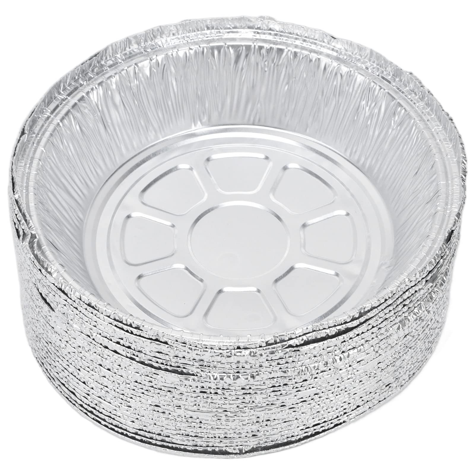 CUTULAMO Heavy Duty Tin Pie Pans - Extra Large Capacity for Baking, Cooking & Serving - Perfect for Pies, Cakes, Quiches & Party Food Displays