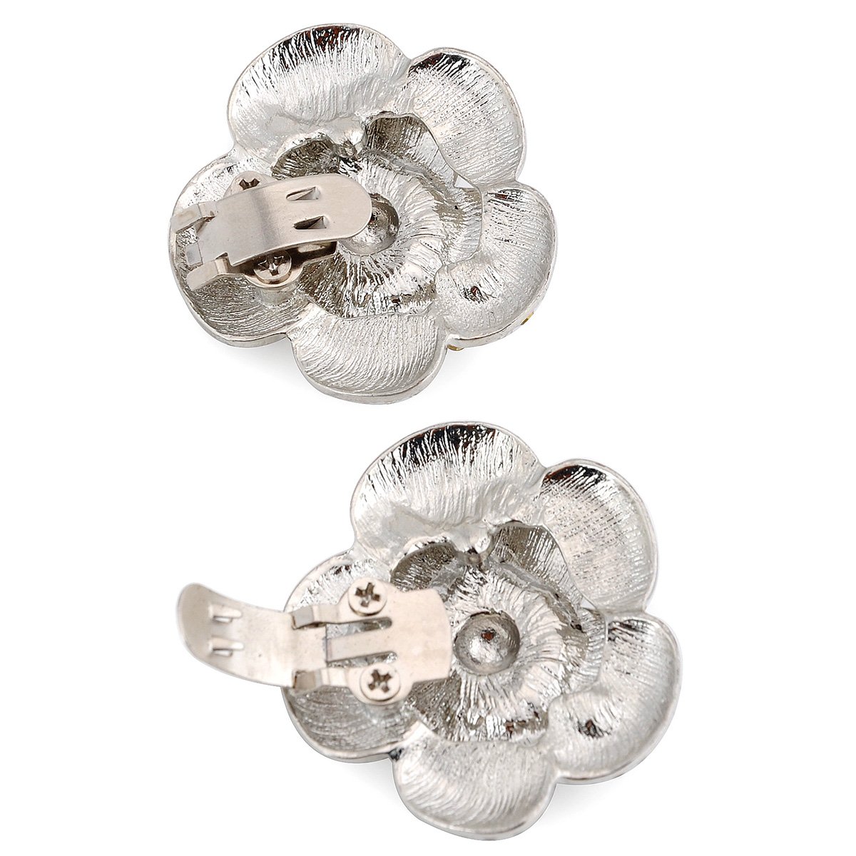 Elegantpark Pearl Rhinestone Shoe Clips for Wedding & Party Pumps - Fashion Shoe Accessories