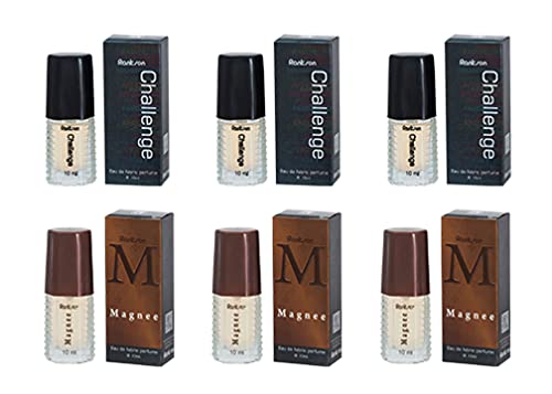 Rankson CHALLENGE MAGNEE Long Lasting Eau De Parfum for Men & Women - 10ml Travel Size Perfume (Pack of 6) | Perfect for Daily Wear, Office, Date Night & Gifts