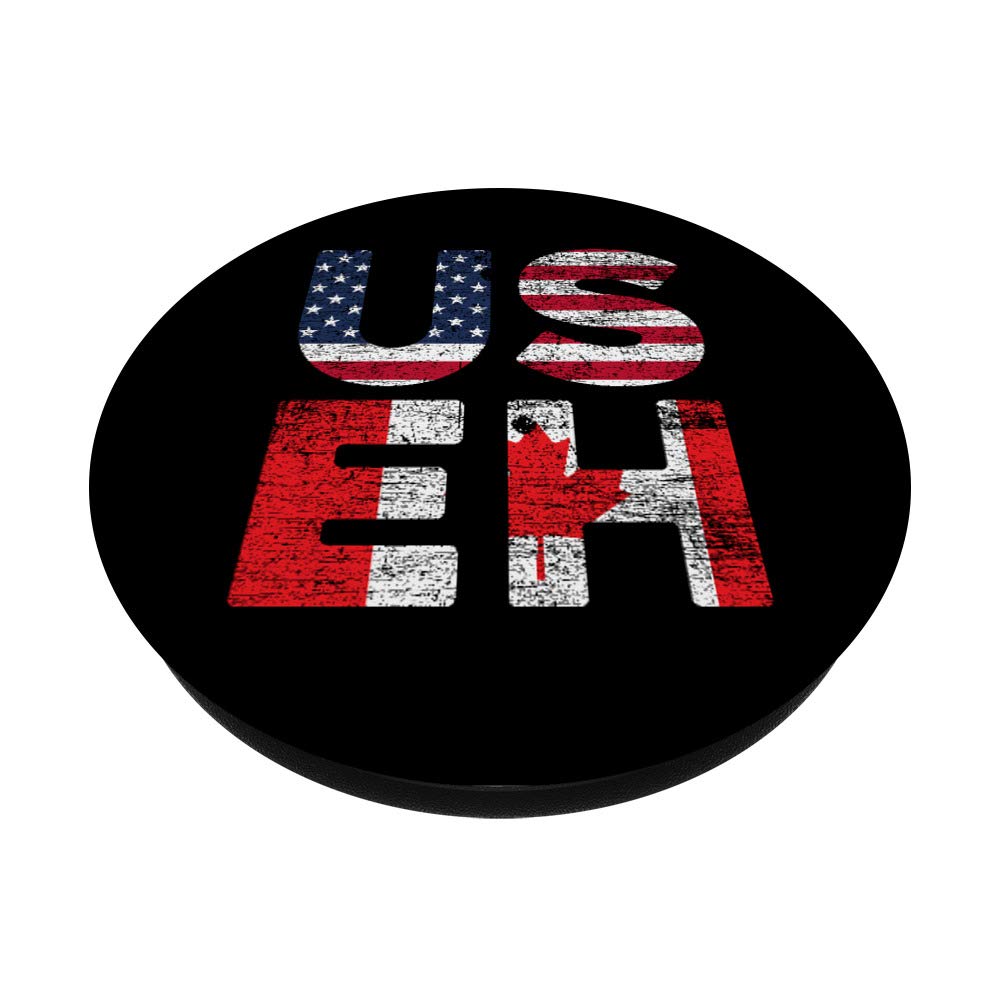 USA & Canada Flag PopSockets PopGrip - Swappable Phone Grip for iPhone, Samsung & Tablets | Perfect for Travel, Work & Daily Use