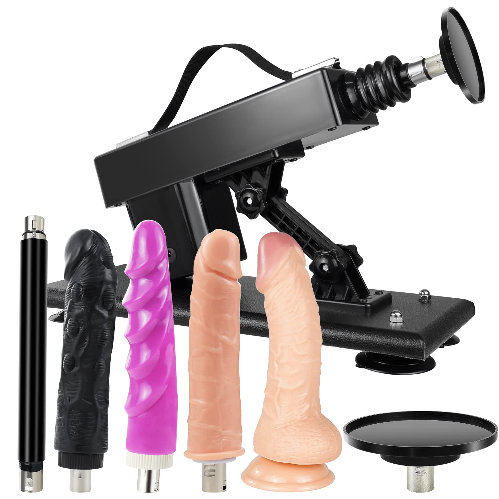 Automatic Thrusting Sex Machine for Women & Men - Adult Love Machine with 3 XLR Connector, Suction Cup & Dildo Attachments | Powerful Sex Toy for Couples Play, Solo Pleasure & BDSM Scenes