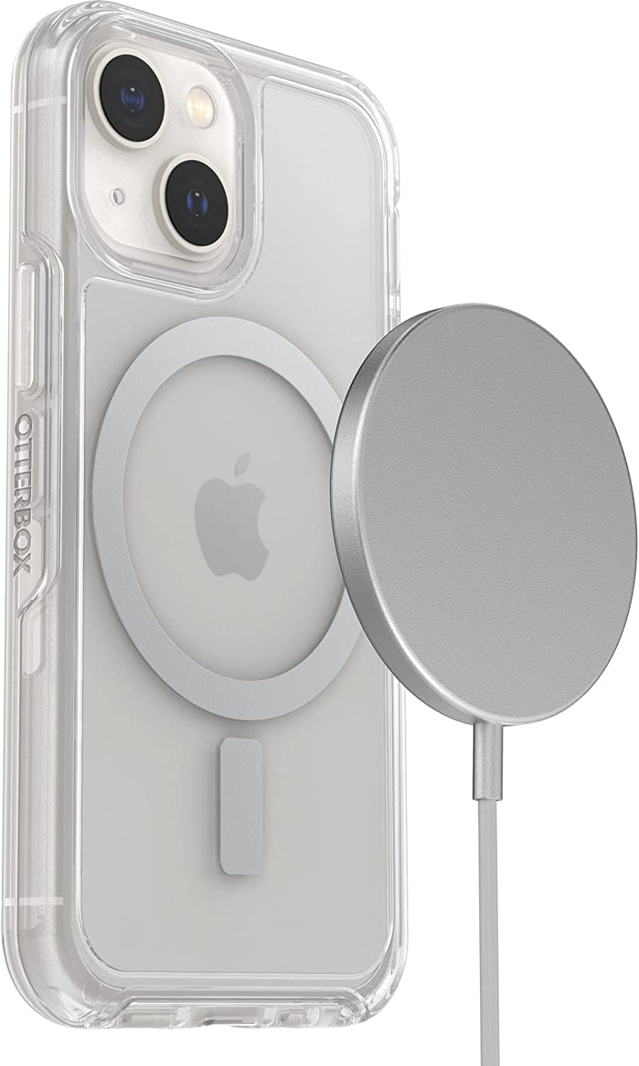 OtterBox Symmetry Series MagSafe Compatible Clear Antimicrobial iPhone 13 Case - Slim Protective Cover for Everyday Use, Work & Travel - Non-Retail Packaging (Not for Mini/Pro/Pro Max)