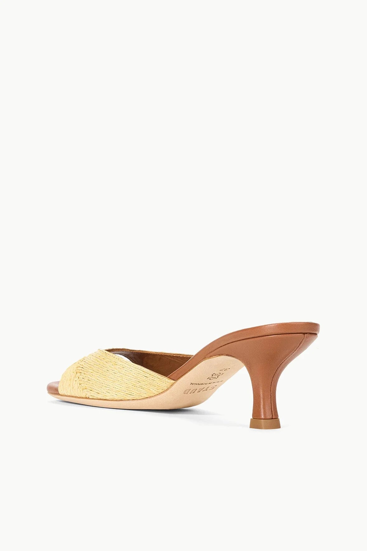 Brigitte Mule Natural Raffia Women's Sandals - Comfortable Summer Slides for Beach, Vacation and Casual Outfits