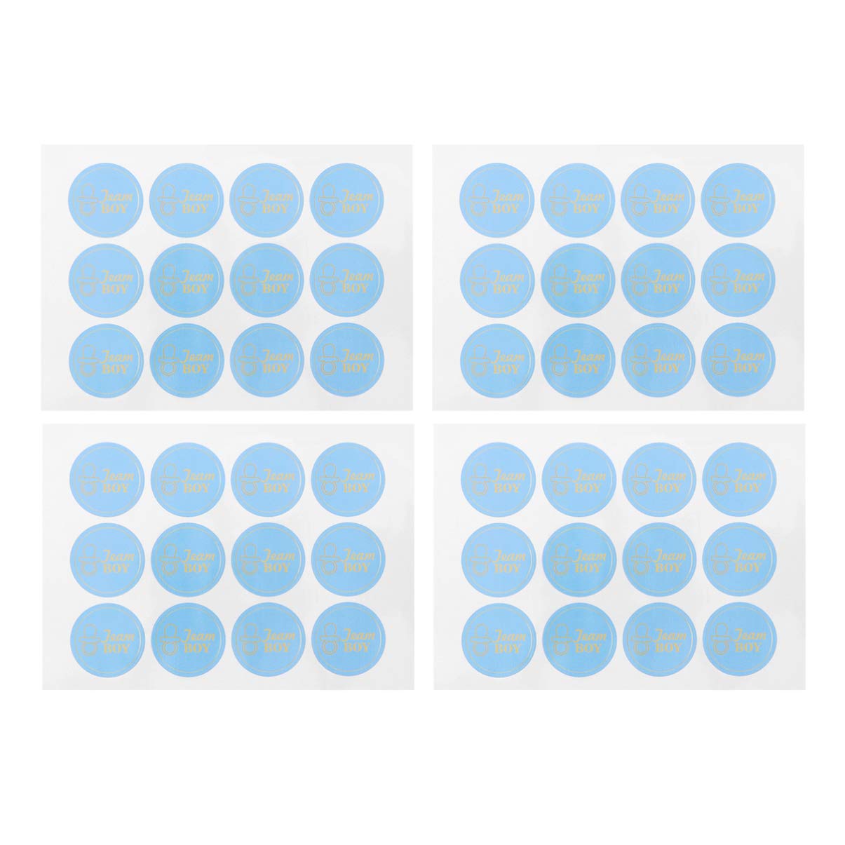 Amosfun 120PCS Baby Shower Stickers - Round Self-Adhesive Sealing Labels for Baby Showers, Birthdays & Parties | Perfect for Gift Wrapping, Favor Bags & Party Decorations