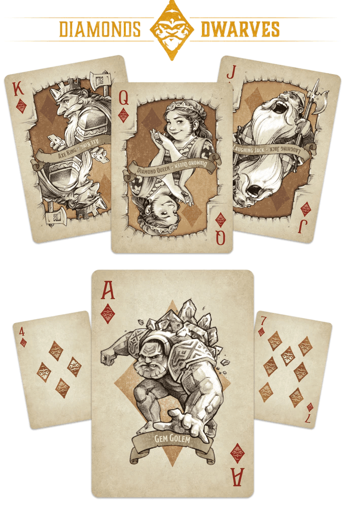 Mythic Kingdoms Premium Playing Cards Set - Fantasy-Themed Deck for Poker, Magic Tricks & Collectors | Perfect for Game Nights & Gifts
