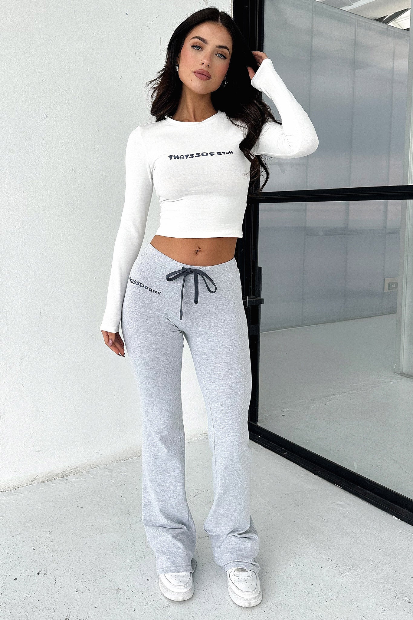 Bamba Long Sleeve T-Shirt for Men & Women | Soft Cotton Crewneck Top | White & Navy Striped Casual Shirt | Perfect for Everyday Wear, Office & Outdoor Activities