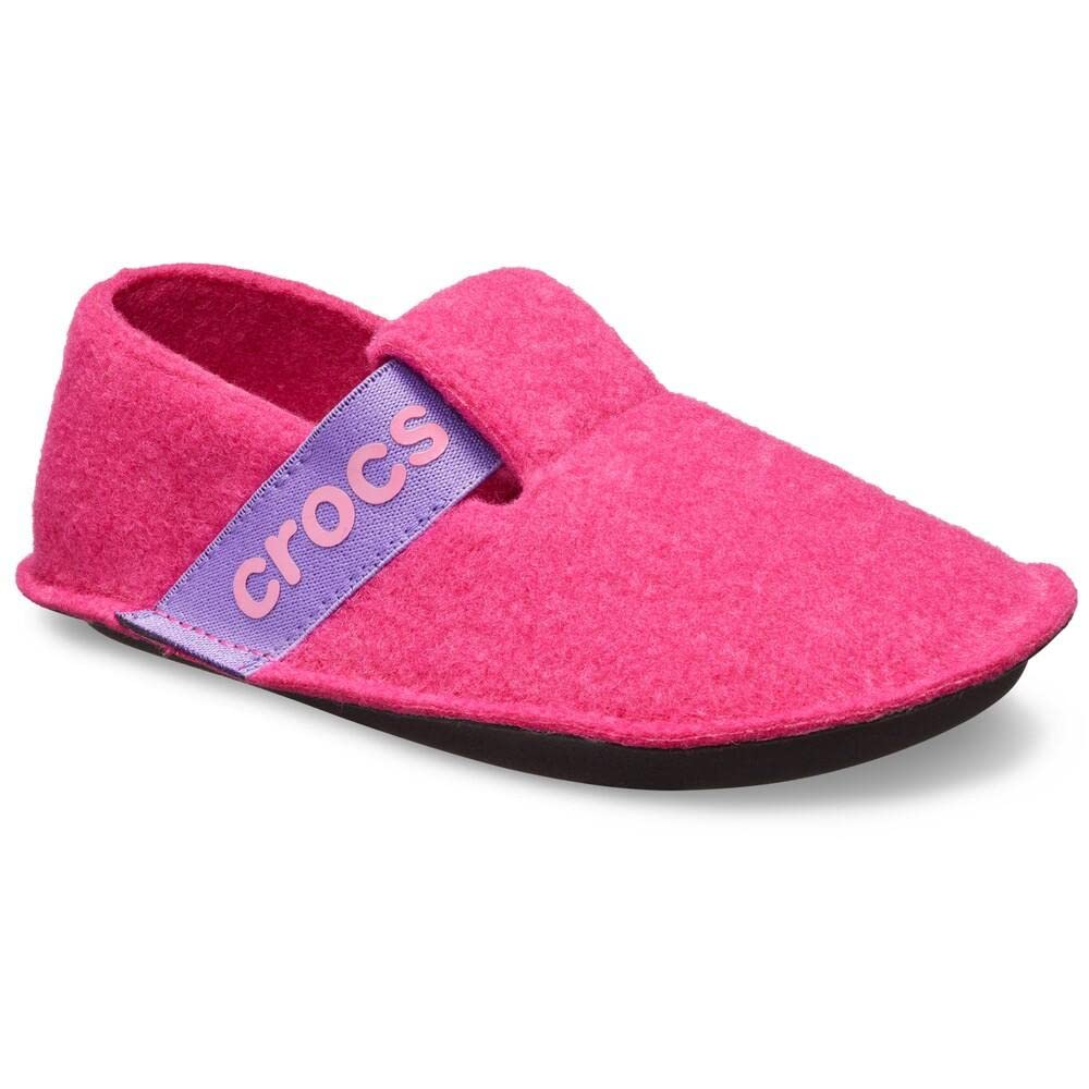 Crocs Kids' Classic Fuzzy Slippers - Soft & Comfortable Indoor/Outdoor House Shoes for Boys & Girls | Perfect for Playtime, Lounging & Cold Weather