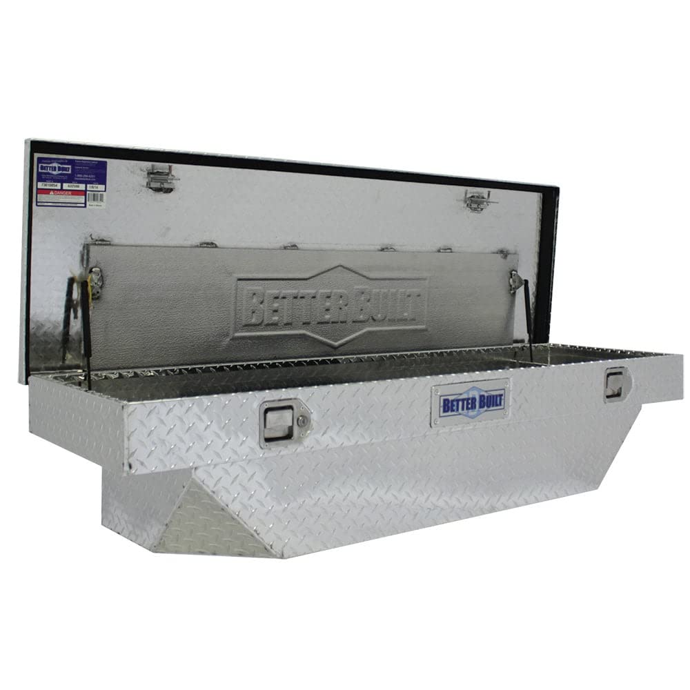 Better Built 73012110 Heavy Duty Truck Tool Box - Durable Aluminum Storage for Pickup Trucks | Perfect for Construction, Farming & Outdoor Work Gear Organization
