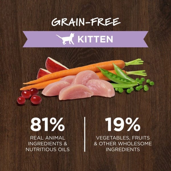 Instinct Original Grain-Free Dry Kitten Food with Real Chicken - 4.5lb Bag for Healthy Growth & Development | Perfect for Picky Eaters & Sensitive Stomachs