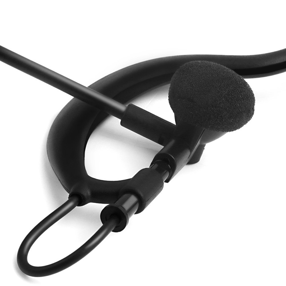 EJEAS Single Ear Headphone with Microphone - Lightweight Communication Headset for Intercom, Referees, Coaches (Compatible with V6/Q7/V4/FBIM) - Perfect for Sports Events, Security Teams & Call Centers