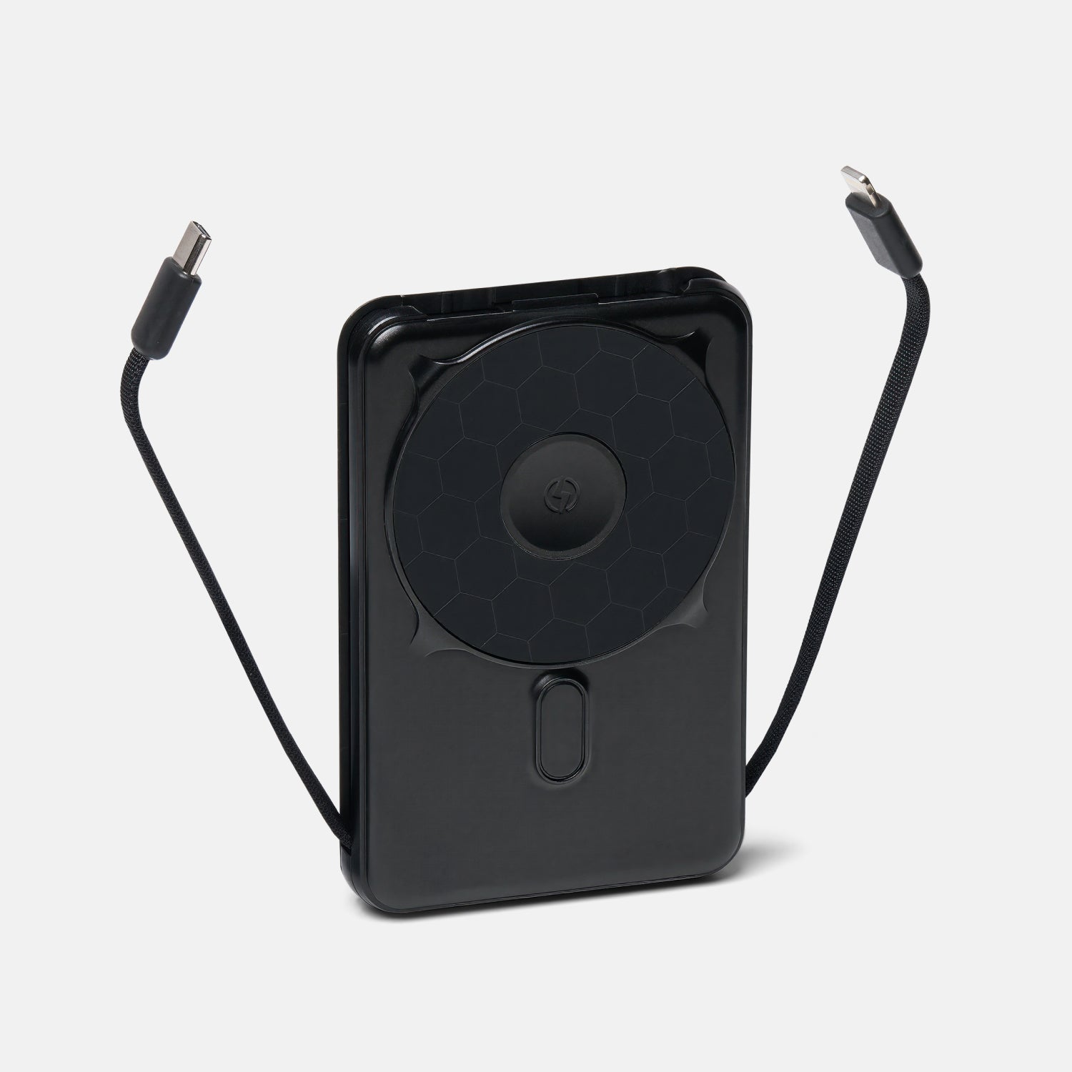 Portable Magnetic Power Bank 10000mAh - Matte Black Wireless Charger for iPhone, Android - Perfect for Travel, Office & Outdoor Use