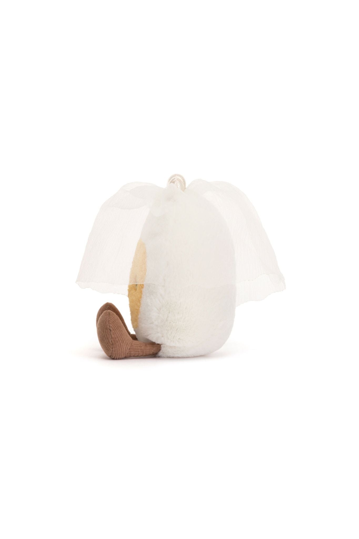Jellycat Amuseables Boiled Egg Bride Plush Toy - Cute & Soft Collectible Gift for Egg Lovers, Wedding Favors & Unique Home Decor