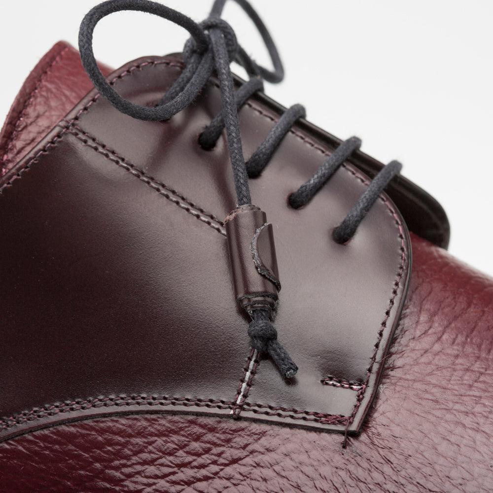 Mezlan Soka Burgundy Cap Toe Dress Shoes for Men - Premium Leather Oxfords for Business, Weddings & Formal Occasions
