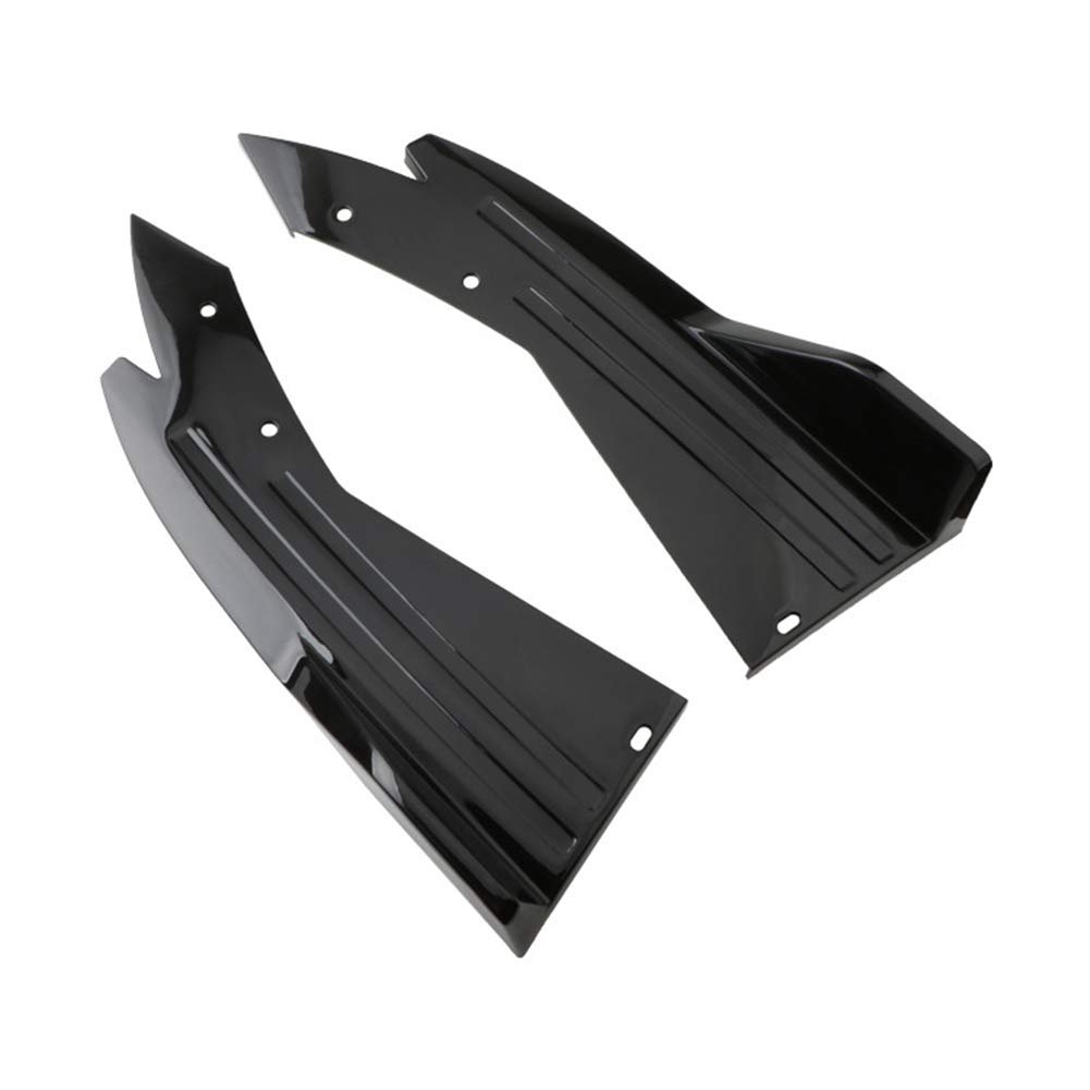 Universal ABS Car Rear Bumper Diffuser Lip Spoiler - 1 Pair Side Fender Skirt Splitter & Canard Protector for Enhanced Aerodynamics & Style | Perfect for Sports Cars, Tuners & Performance Upgrades