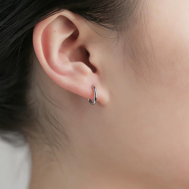 Multi-Way Geometric Small Ring Huggie Hoop Earrings for Women | HE3882 | Minimalist Stackable Earrings for Everyday Wear, Work & Date Night