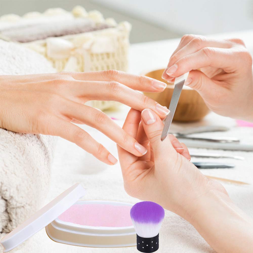 EBANKU Dip Powder Tray for French Nails - Professional Nail Dipping Powder Container with Brush - Perfect for Salon & Home Manicures