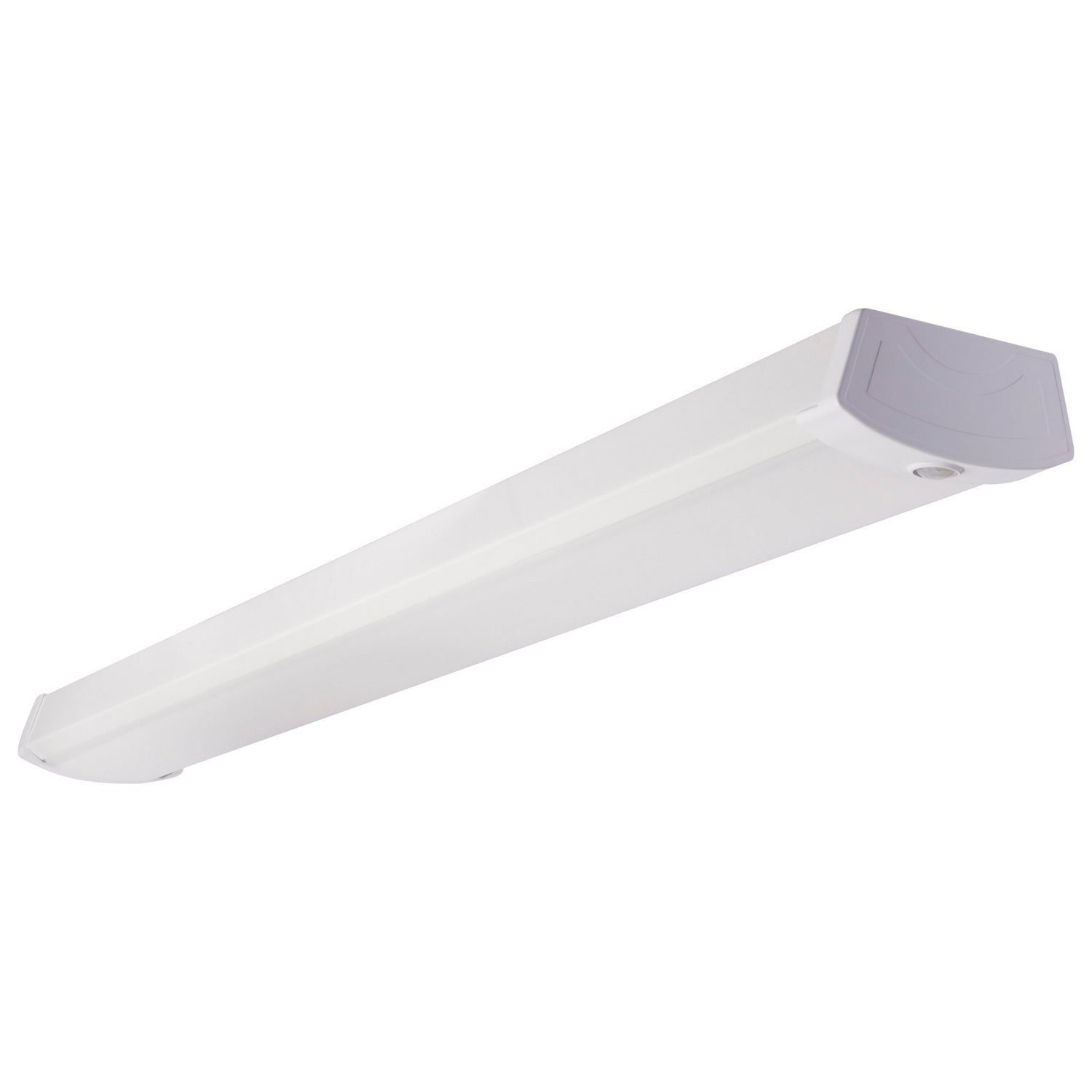 4ft LED Ceiling Wrap Light 3200 Lumens 3000K Warm White with Motion Sensor 120-277V - Perfect for Garage, Warehouse, and Basement Lighting