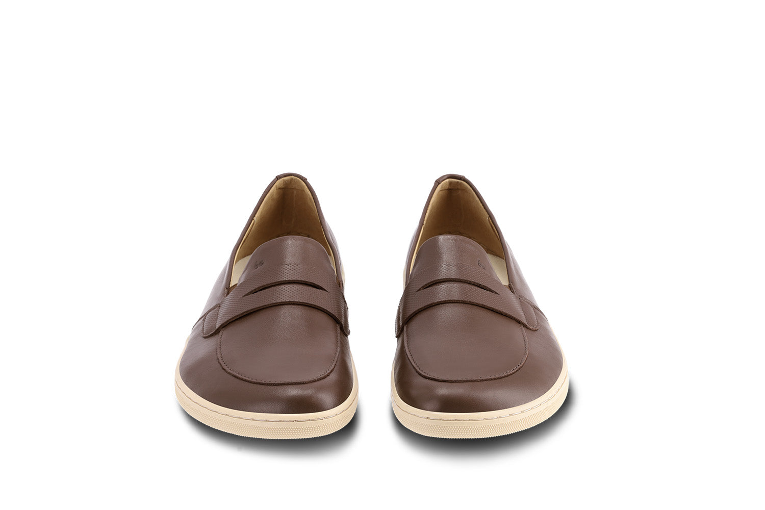 Barefoot Moccasins for Men & Women - Be Lenka Buena Soft Leather Minimalist Shoes in Dark Brown & Beige | Comfortable House Slippers, Indoor/Outdoor Walking Shoes for Home, Office & Travel