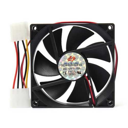 12V 4-Pin PC CPU Cooling Fan 90x90x25mm - Ultra Quiet Computer Case Fan for Desktop, Gaming PC & Workstation Cooling