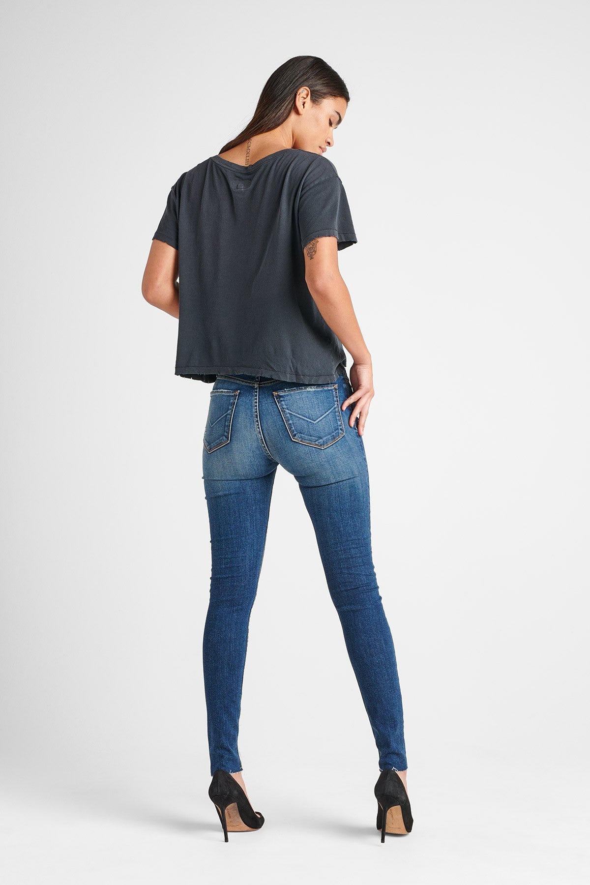 Barbara High Rise Super Skinny Ankle Jeans for Women - Stretch Denim Pants with Lockdown Waistband | Perfect for Work, Date Night & Casual Outings