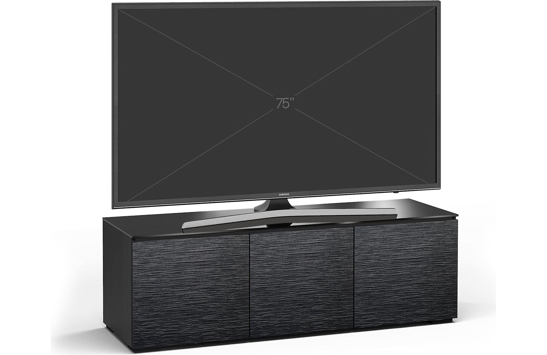 Salamander Chicago 237 Triple AV Cabinet - Premium 3-Shelf Audio Video Storage Unit for Home Theater & Entertainment Systems - Perfect for Living Room, Media Room & Gaming Setup