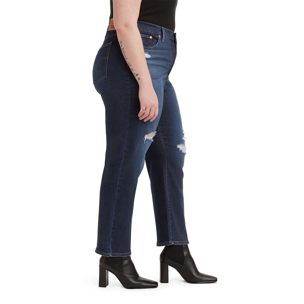 Levi's Women's Ribcage Straight Ankle Jeans - High Waist Slim Fit Denim Pants for Casual Wear & Everyday Outfits