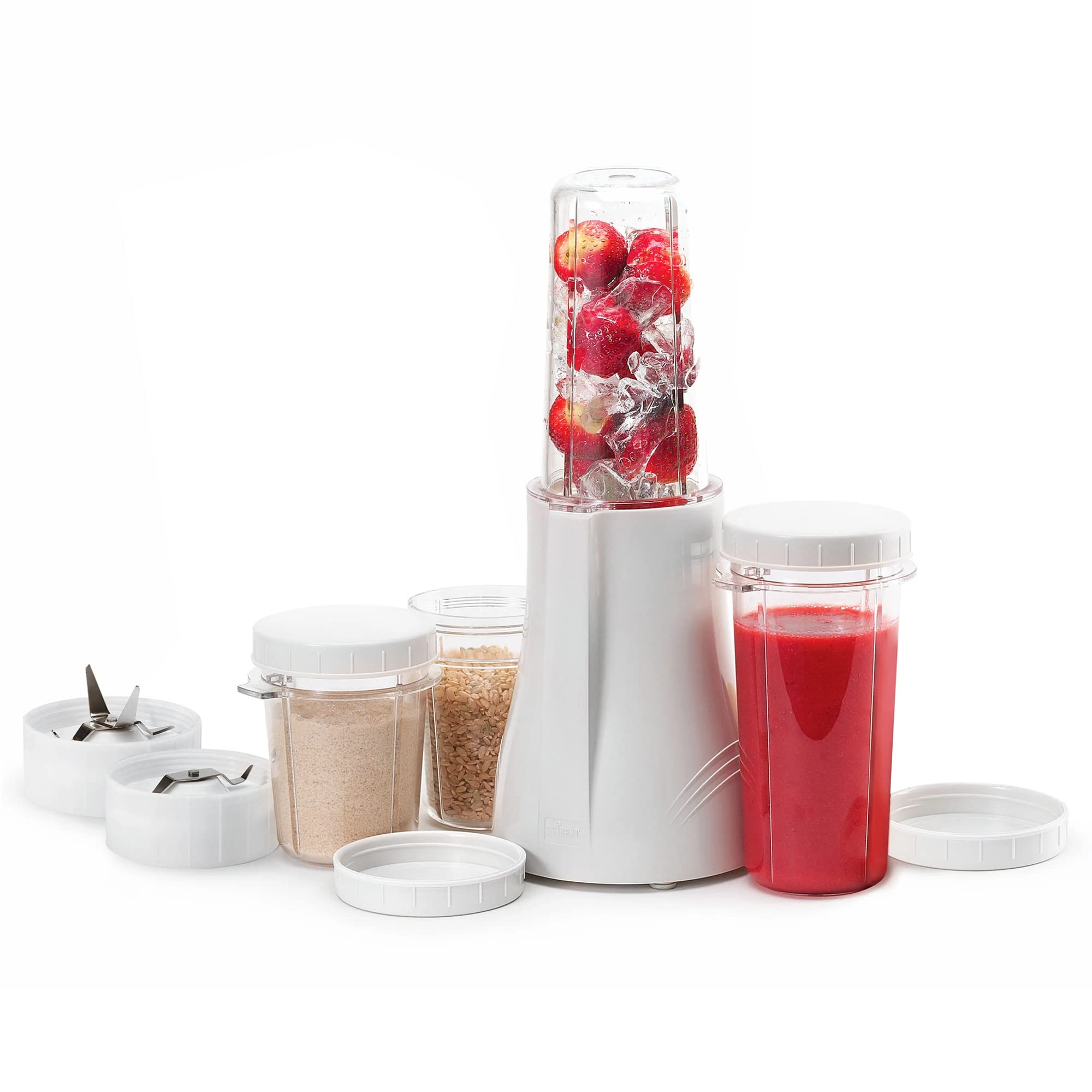 Tribest PB-250 Personal Blender - BPA-Free Portable Blender for Smoothies, Shakes & Meal Prep - Compact Kitchen Grinder with Travel Cups - Perfect for Home, Gym & Office Use - White