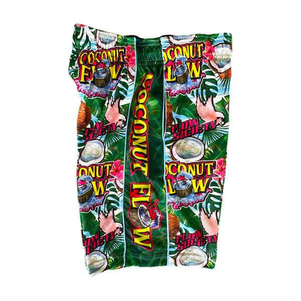 Boys Coconut Flow Shorts - Lightweight Breathable Quick-Dry Swim Trunks for Kids - Perfect for Beach, Pool, and Summer Outdoor Activities