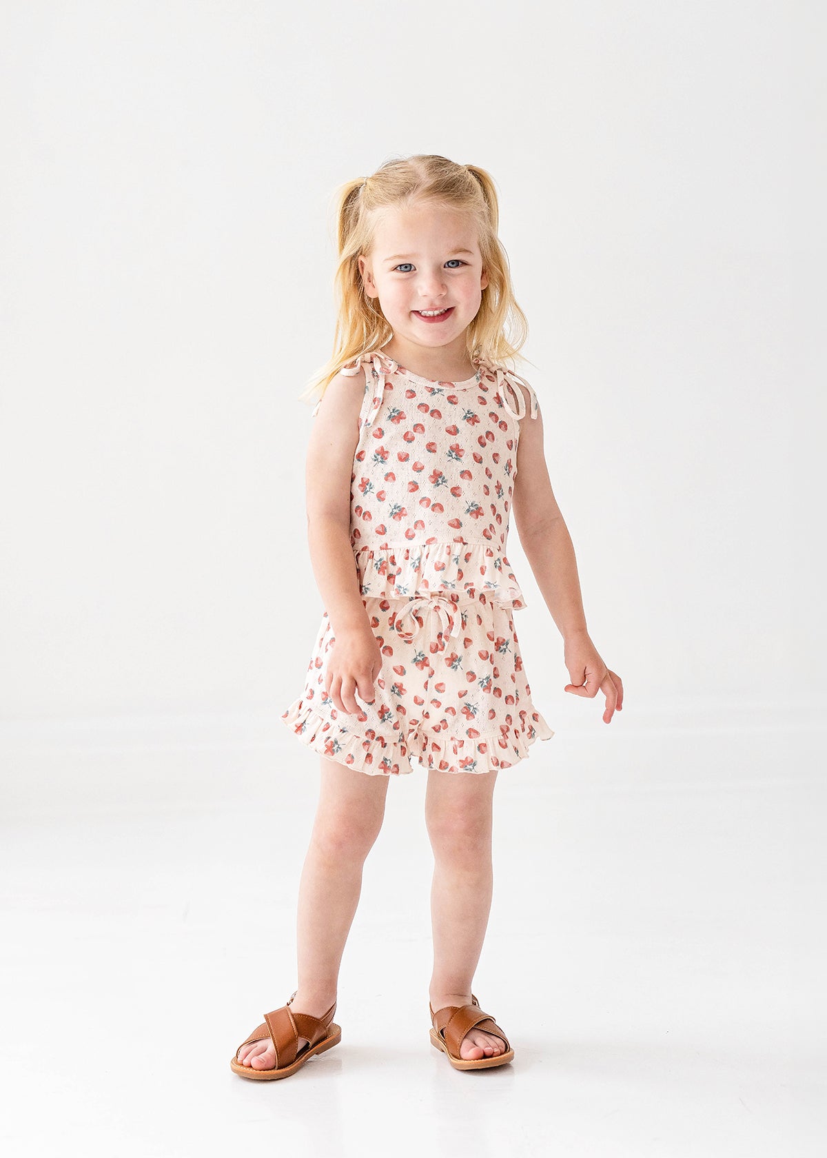 Strawberry Sweetheart Shorts Set - Cute Summer Outfit for Women | Perfect for Beach, Vacation & Date Nights