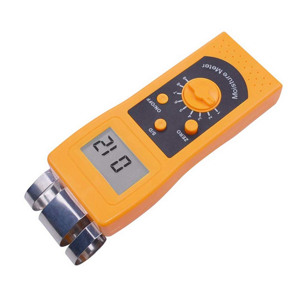 Professional Digital Concrete Moisture Meter - Accurate Wall, Tile, Floor, Gypsum, Marble, Cement & Brick Moisture Tester (0-50% Range) - Perfect for Construction, Renovation & Home Inspection Projects