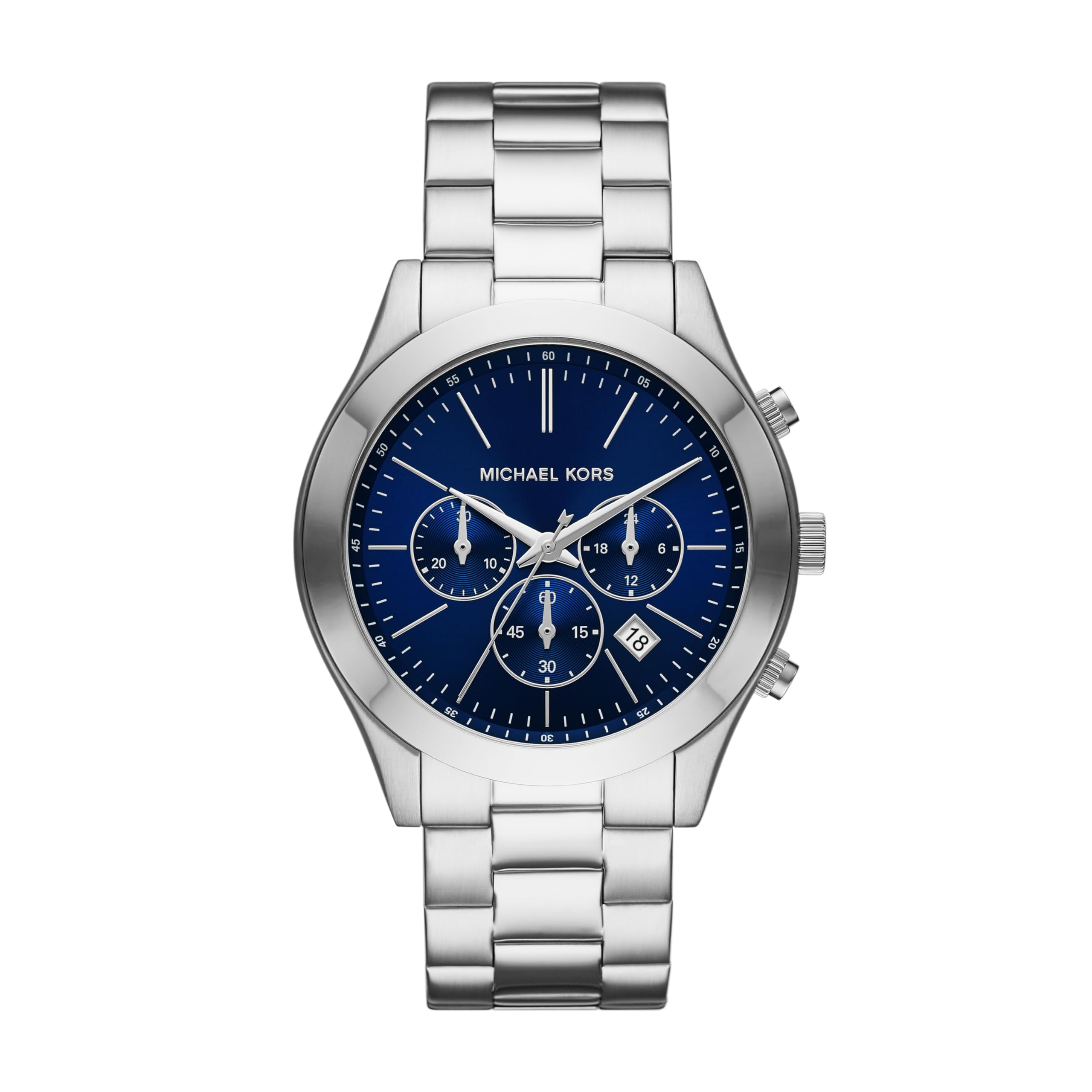 Michael Kors Oversized Slim Runway Men's Watch - Stainless Steel Chronograph Watch for Men | Water Resistant, Date Display | Perfect for Business, Casual & Formal Wear