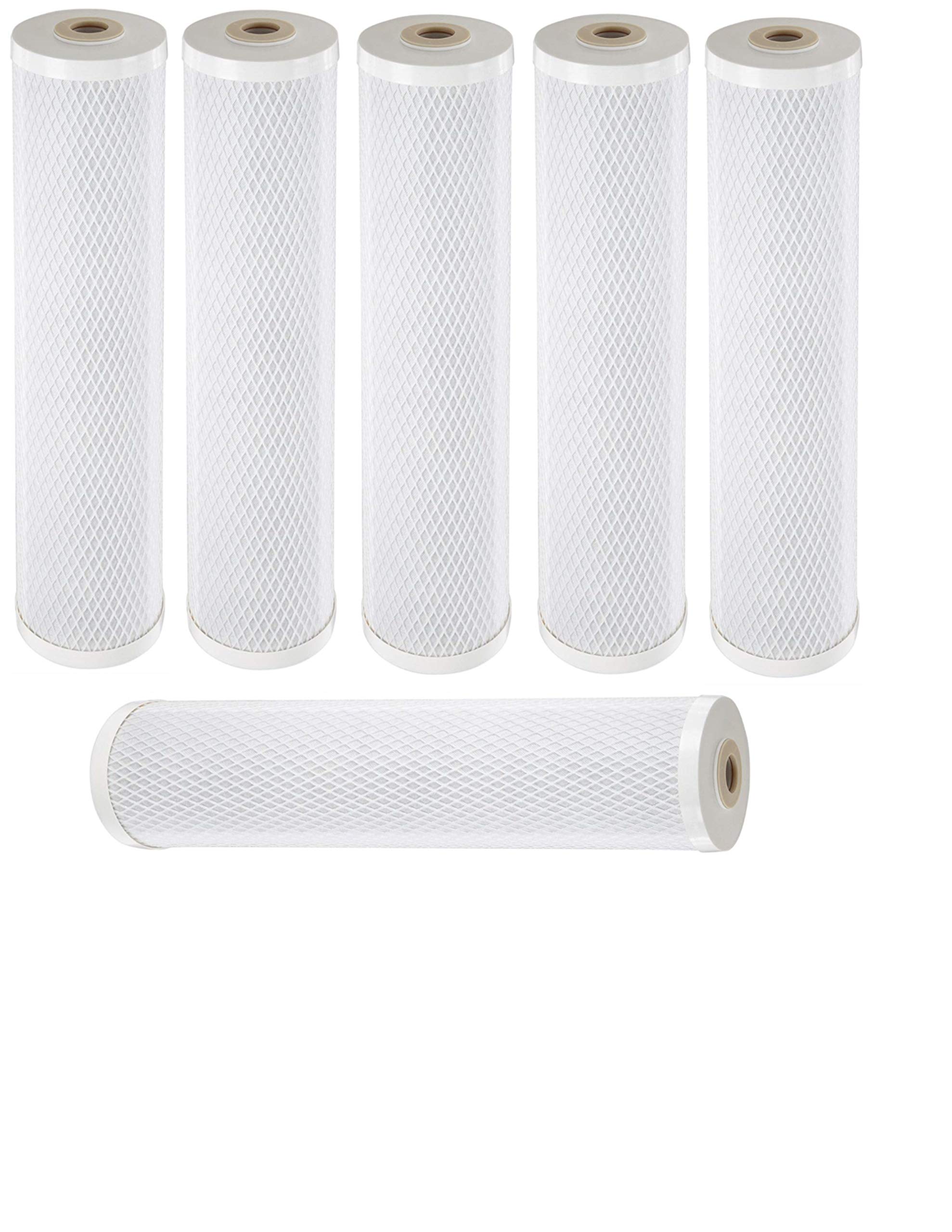 6 Pack Radial Flow Iron Reduction Water Filter Cartridges – Compatible with 155263 & RFFE20-BB Models – Remove Bad Taste, Odor & Sediment – Whole House Replacement Filter – Perfect for Well Water & High Iron Areas