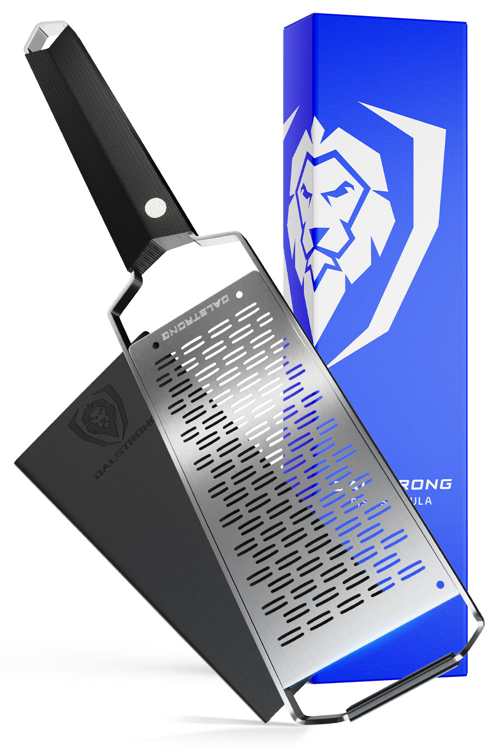 Premium Stainless Steel Wide Cheese Grater - Professional Kitchen Tool for Shredding Hard Cheeses | Dalstrong © | Perfect for Pasta, Pizza & Salad Toppings