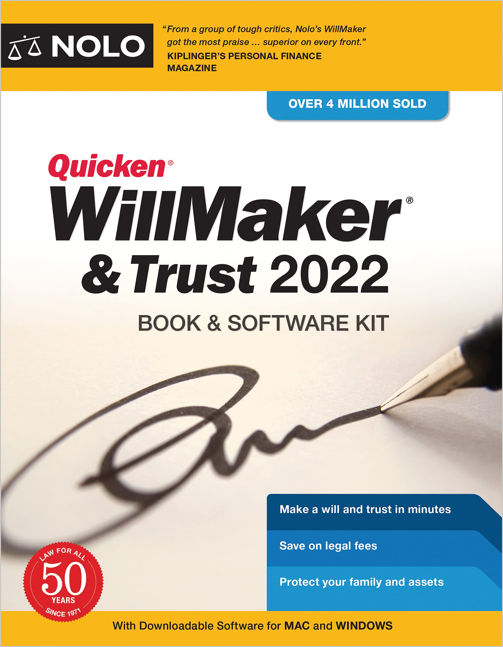 Quicken Willmaker & Trust 2022 - Estate Planning Book & Software Kit by Nolo | Create Wills, Trusts & Legal Documents | Perfect for Families & Individuals