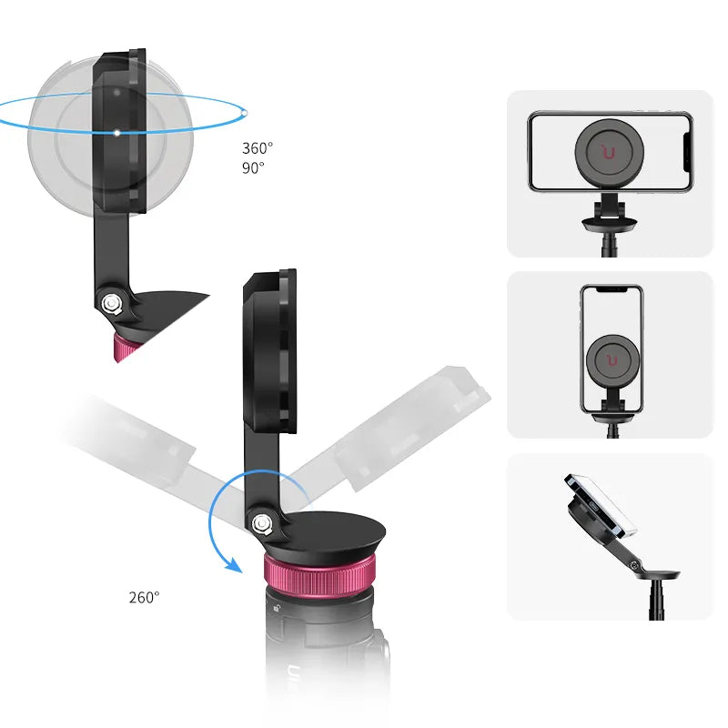 Ulanzi MT 84 Magnetic Phone Tripod Stand with Strong Stability - Perfect for Vlogging, Photography, and Video Calls