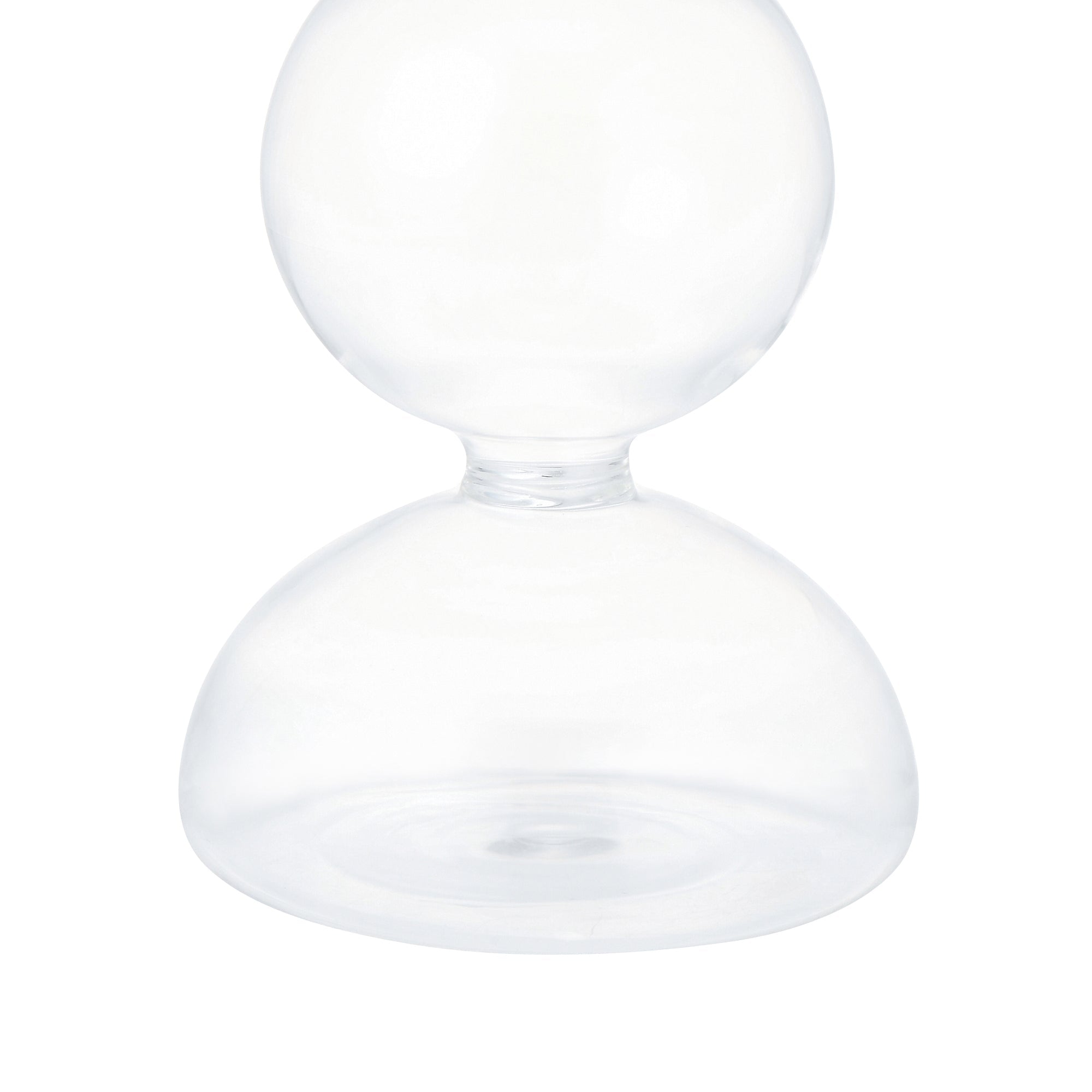 Clear Small Bubble Glass Flower Vase - Elegant Home Decor for Centerpieces, Wedding Decorations & Tabletop Displays