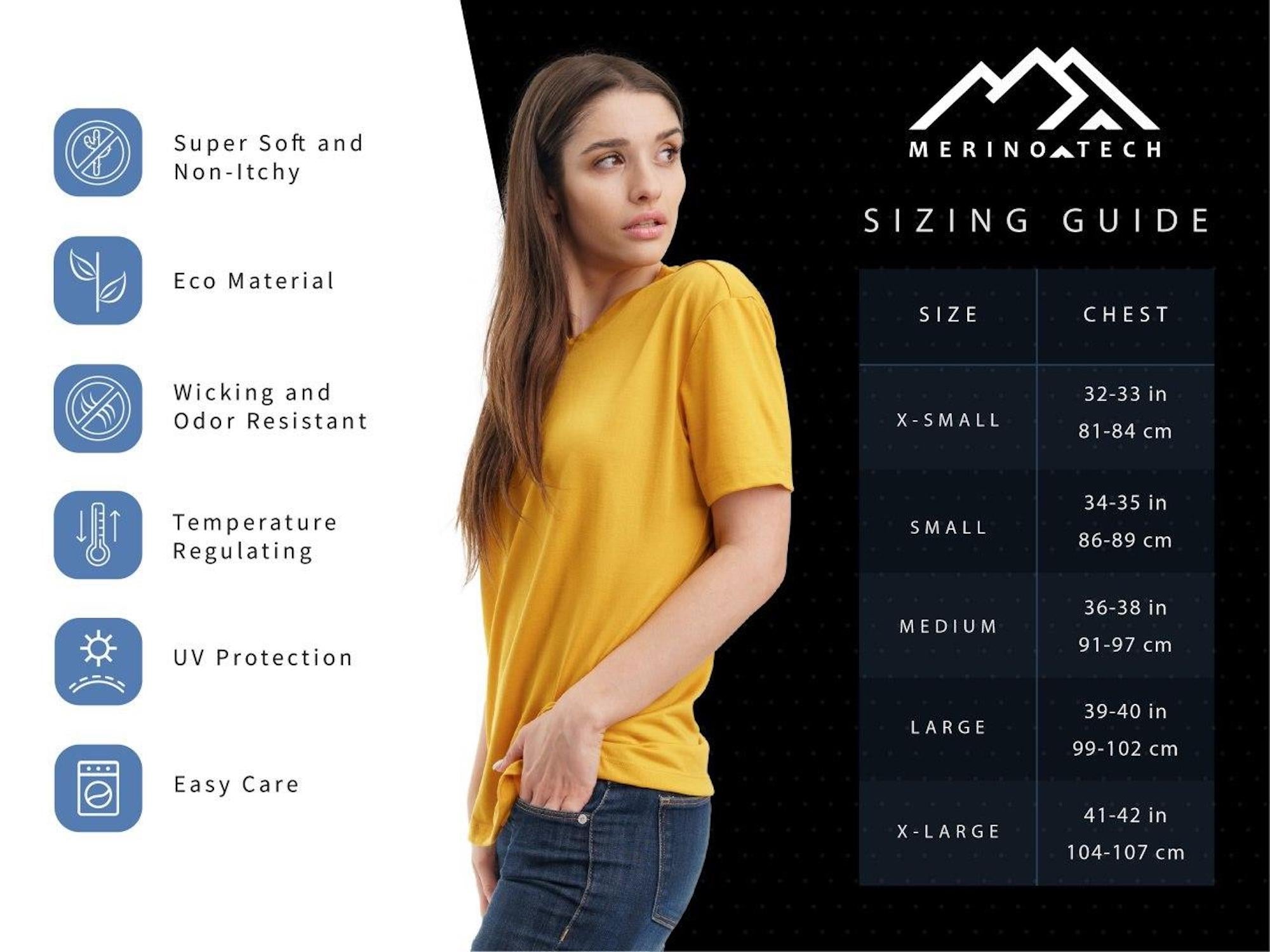 Premium Women's Merino Wool T-Shirt - 165 Snow White Crewneck with Free Socks | Soft & Breathable Base Layer for Hiking, Yoga & Everyday Wear