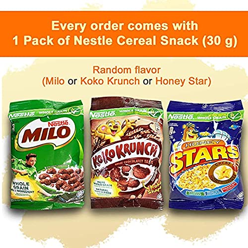 Nestum All Family 3-in-1 Instant Cereal Milk Drink & Nestle Cereal Snack Bundle (Milo/Koko Krunch/Honey Star, 30g) - Whole Grain Wheat, Rice & Corn Low Fat Cereal with Vitamins (15 Oat Sachets) - Perfect for Breakfast, Snacks & Kids Lunch Boxes