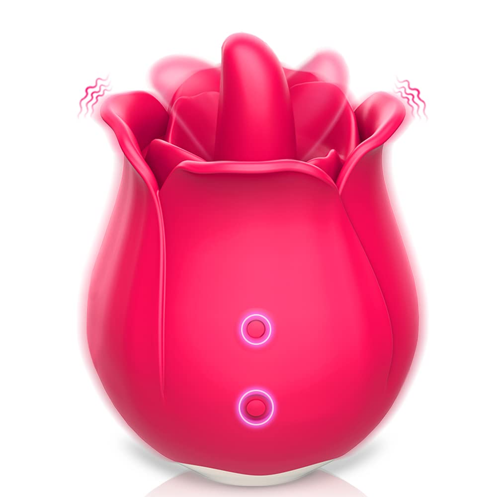 Premium Rose Clitoral Vibrator for Women - Rechargeable G-Spot & Clitoris Stimulator, Waterproof Adult Sex Toy for Couples & Solo Play - Perfect for Sensual Massage, Foreplay & Intimate Moments