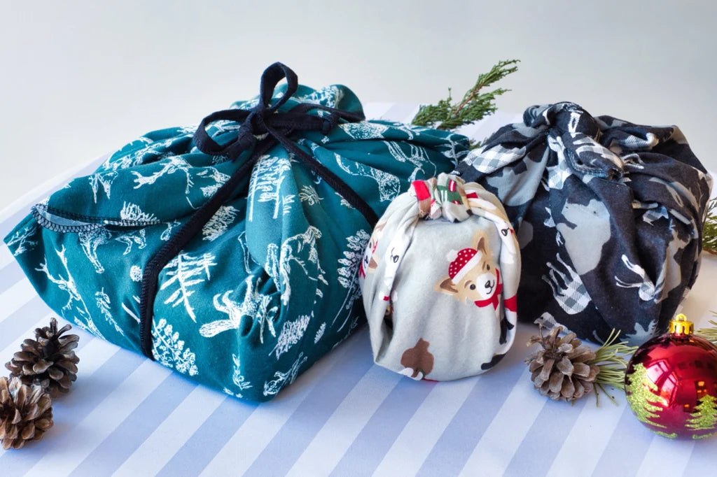 Cheeks Ahoy Reusable Holiday Gift Wrap - Eco-Friendly Christmas Wrapping Paper for Presents - Perfect for Birthdays, Christmas & Special Occasions